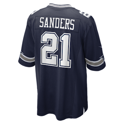 Deion Sanders Dallas Cowboys Retired Men's Nike NFL Game Jersey