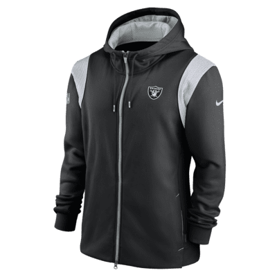 Nike Therma Lockup (NFL Las Vegas Raiders) Men's Full-Zip Hoodie