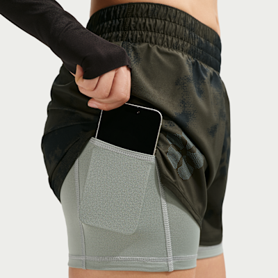 Nike One Women's Dri-FIT High-Waisted 8cm (approx.) 2-in-1 Shorts