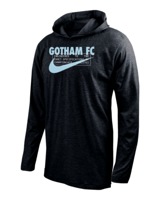 Youth Nike Gotham FC Crest Black Hoodie