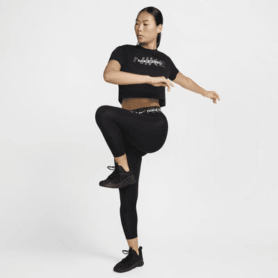 Nike Pro 女款短袖短版 T 恤