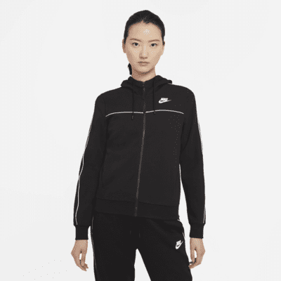 nike black full zip hoodie women's