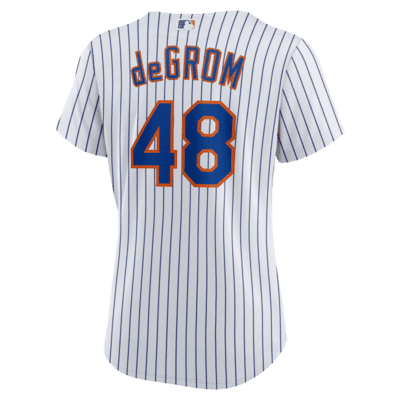 Women's New York Mets Jacob deGrom Royal Plus Size Replica Player Jersey