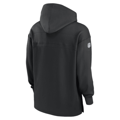 Sudadera con gorro sin cierre Nike Dri-FIT de la NFL para hombre Las Vegas Raiders Sideline Jersey