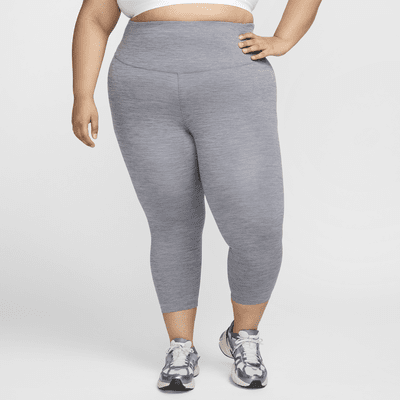 Leggings cropped de tiro alto para mujer (talla grande) Nike One