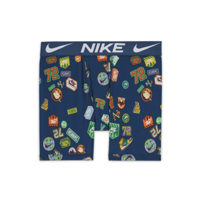 Nike Dri-FIT Essentials Big Kids' Printed Boxer Briefs (3-Pack)