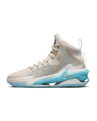 Nike Mens Air Zoom G.T. Jump - Basketball Shoes Pearl White/Vivid Sky Size 09.0