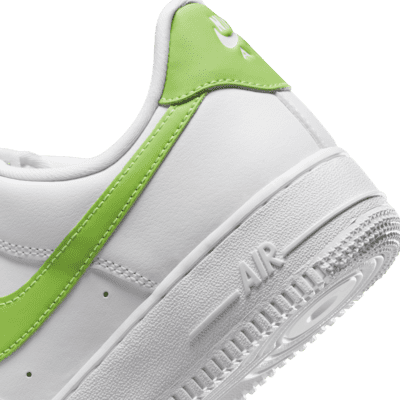 Nike Air Force 1 '07 Lime Womens Lifestyle Shoes White Lime Green
