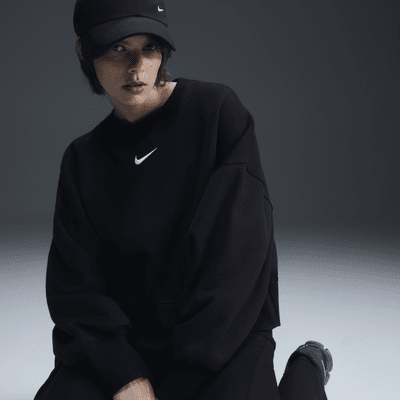 Dámská volnější mikina Nike Sportswear Phoenix Fleece s kulatým výstřihem