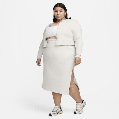 Nike Sportswear Chill Rib Women's Slim Midi Skirt (Plus Size)