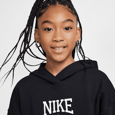 Nike Sportswear Club Fleece Girls' Oversized Pullover Hoodie