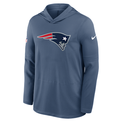 New England Patriots Rivalries Collection Sideline Men's Nike Dri-FIT NFL Long-Sleeve Hooded Top