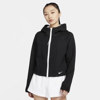 nike tech fleece hoodie women's black