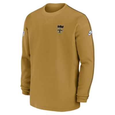 New Orleans Saints Logo Coach Men’s Nike NFL Long-Sleeve Top