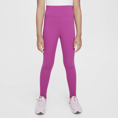 Nike One Older Kids' (Girls') Dri-FIT High-Waisted Leggings