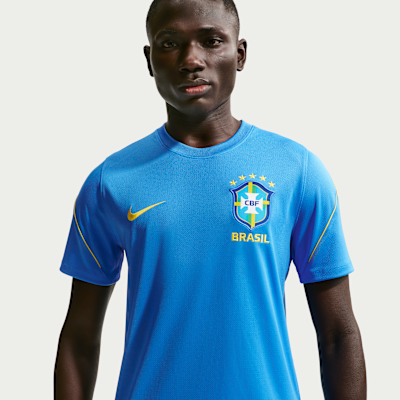 Brazil Strike Men's Nike Soccer Dri-FIT Short-Sleeve Top