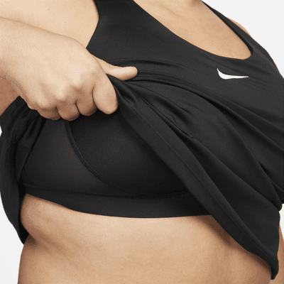 Camiseta de tirantes con bra deportivo con almohadilla de media sujeción para mujer (talla grande) Nike Swoosh