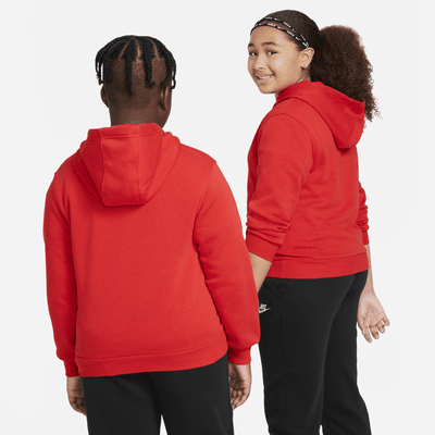 Nike Sportswear Club Fleece Older Kids' Pullover Hoodie (Extended Size ...
