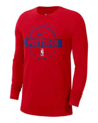Мужская футболка Detroit Pistons Nike NBA Practice Long-Sleeve