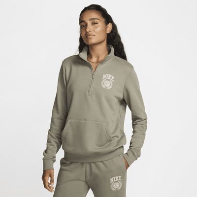 Sudadera con cierre de 1/4 para mujer Nike Sportswear Club Fleece