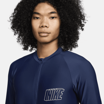 Nike Swim 3-D Men's Long-Sleeve Full-Zip Hydroguard