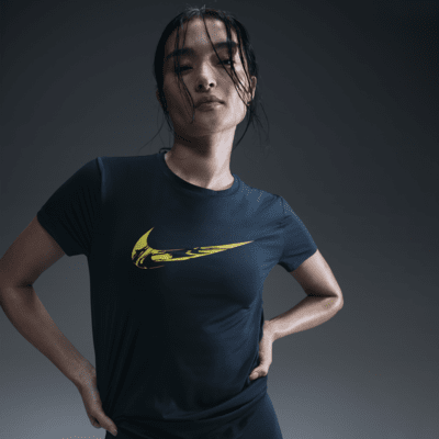 ナイキ ワン ウィメンズ Dri-FIT ショートスリーブ グラフィック ランニングトップ