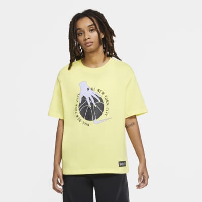 yellow nike top womens