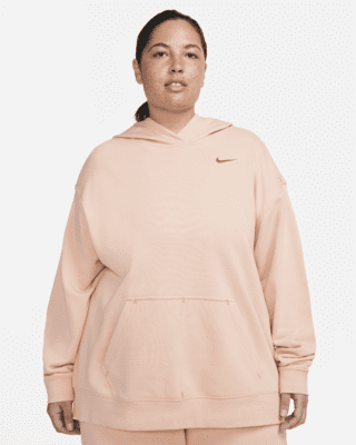 nike swoosh hoodie sweatshirt pink