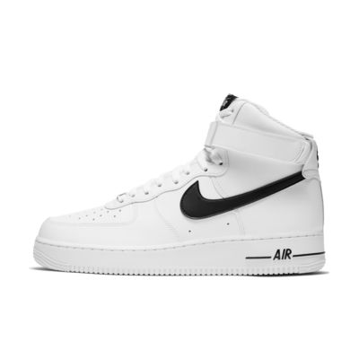 air force 1 high top black and white