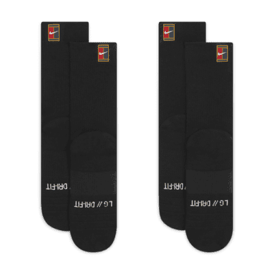 Chaussettes de tennis mi-mollet rembourrées NikeCourt Multiplier (2 paires)