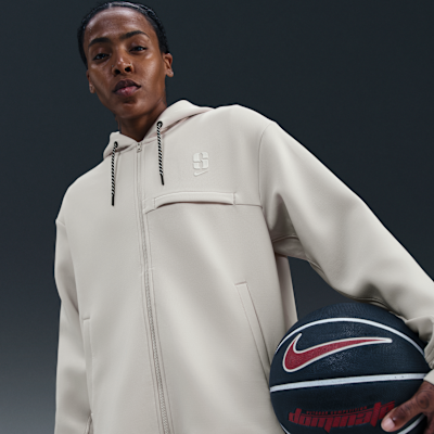 Sudadera con gorro de básquetbol Dri-FIT holgada de cierre completo Sabrina