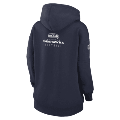 Nike Women's Sideline Club (NFL Seattle Seahawks) Pullover Hoodie in Blue, Size: Xs | 00MW41S78-E7V