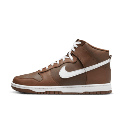 beige nike high top sneakers