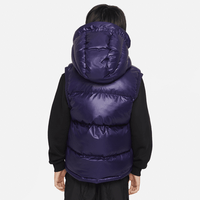 Nike Sportswear Heavyweight Synthetic Fill EasyOn Older Kids' Therma-FIT  Repel Loose Hooded Gilet. Nike BE