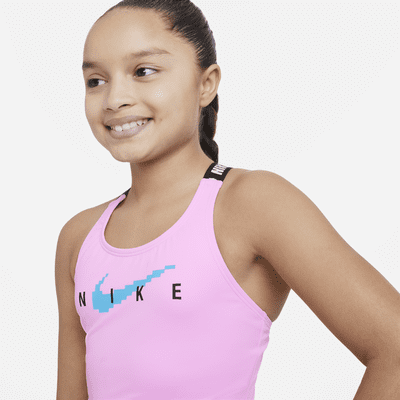 Nike Older Kids' (Girls') Cross-back Midkini Swim Set. Nike CZ