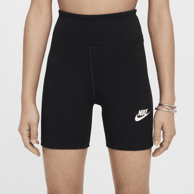 Nike Sportswear Classic bikershorts met hoge taille voor meisjes (13 cm)