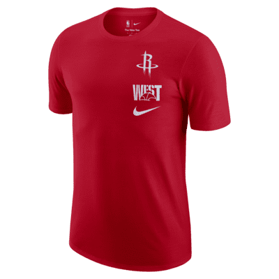 Nike NBA Mens Houston Rockets Rewind 95 Snap Shooting Shirt Size