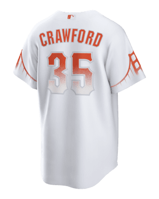 Toddler Nike Brandon Crawford White San Francisco Giants City Connect Replica Player Jersey Size:3T
