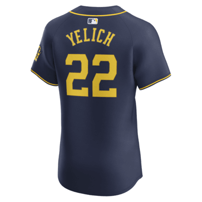 Christian Yelich Milwaukee Brewers Men's Nike Dri-FIT ADV MLB Elite Jersey