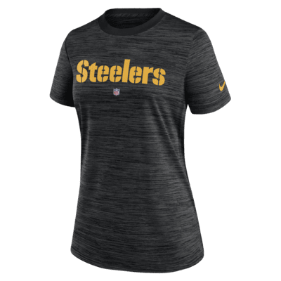 Nike Men's Pittsburgh Steelers Sideline Velocity T-Shirt - Black - M Each