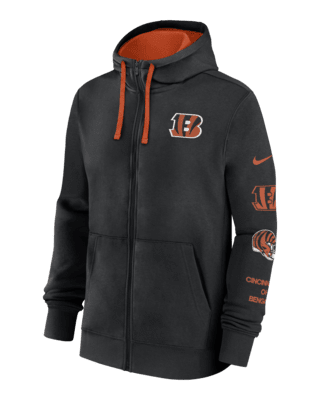 Мужское худи Cincinnati Bengals Club Nike NFL Full-Zip Hoodie