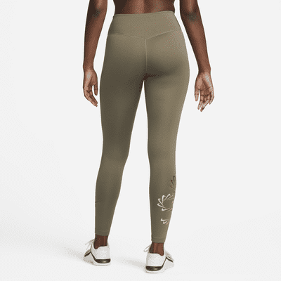 Nike Therma-FIT One Trainingslegging met graphic en halfhoge taille voor dames