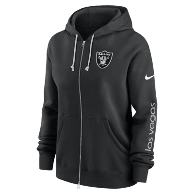 Sudadera con gorro de cierre completo Nike de la NFL para mujer Las Vegas Raiders Phoenix