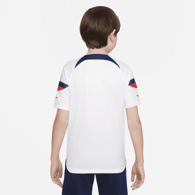 Jersey de fútbol Nike Dri-FIT de la selección de fútbol masculino de EE. UU. local 2022/23 Stadium para niños talla grande