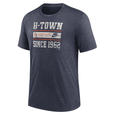 Houston Astros Cooperstown Local Stack Men's Nike MLB T-Shirt