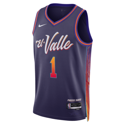 Devin Booker Phoenix Suns City Edition 2023/24 Nike Dri-FIT Swingman NBA-jersey voor heren