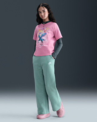 Детские  Nike Sportswear Club Fleece Girls' Wide-Leg Pants