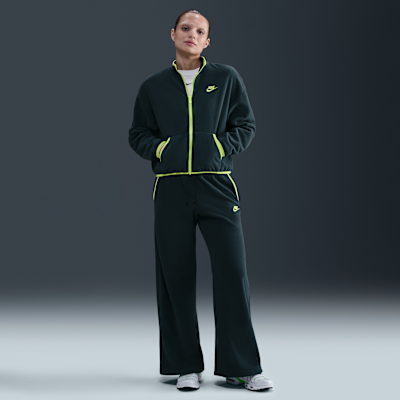Chamarra deportiva cómoda y holgada de cierre completo para mujer Nike Sportswear Club Fleece