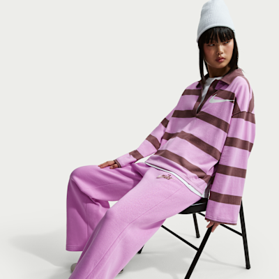 Nike Sportswear Phoenix Fleece Women's High-Waisted Wide-Leg Logo Pants