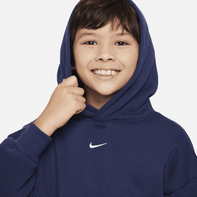 Sudadera con gorro sin cierre de básquetbol oversized para niños talla grande Nike Culture of Basketball